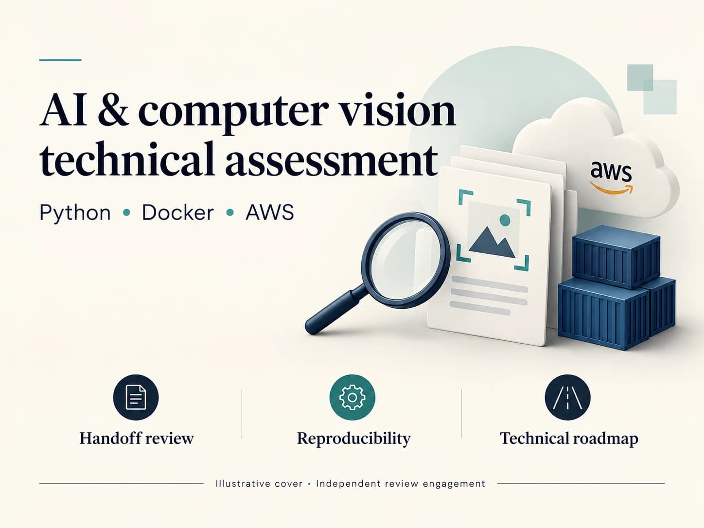 Illustrative cover for the independent AI/computer-vision technical assessment.